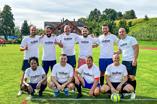 Sport unites across departments, here at the football tournament in Bubikon.
