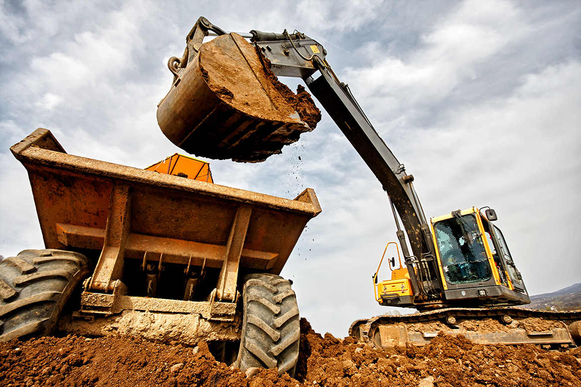 Excavator loading - Where Trafag's products are used