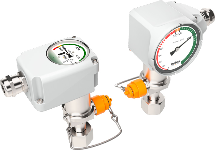 Gas density monitors: All valve variants and combinations thereof are available for all gas density monitors and hybrid gas density monitors.