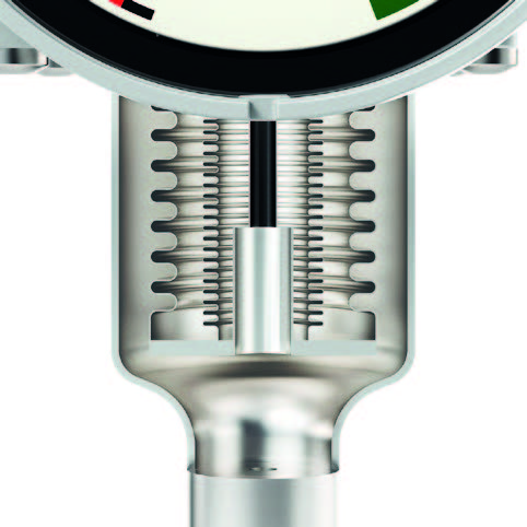 The inside of the Trafag gas density monitor 8719