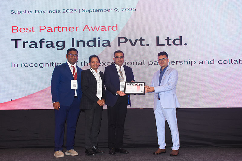 Best Partner Award is presented to Trafag India